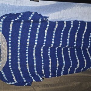 D&co Blue and White Women's Top